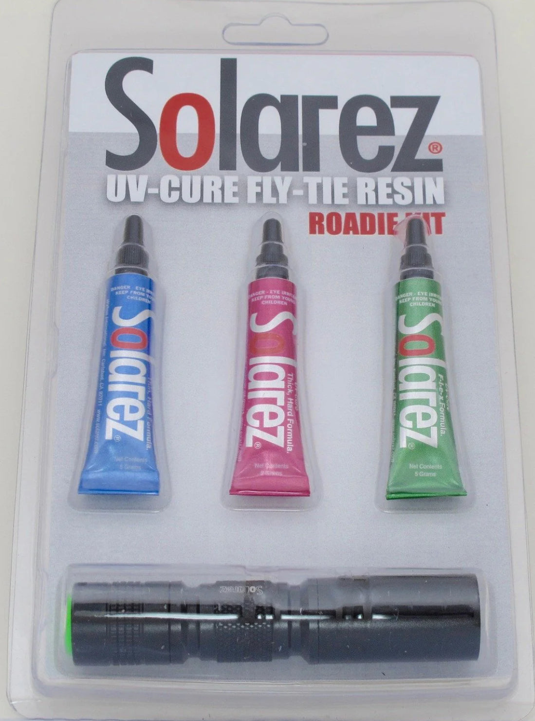 Solarez Roadie Kit, 3 pack with Mini UVA Flashlight